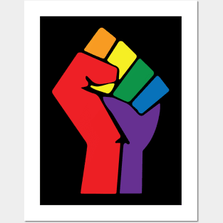BLM Pride Rainbow Posters and Art